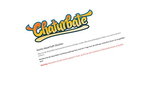 Chaturbate Account deaktivieren oder löschen (Anleitung)